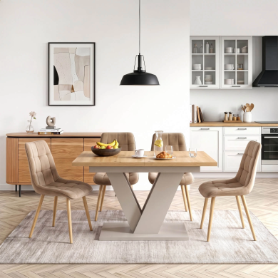 Розкладний обідній стіл Mebel Elit CLARK Дуб артизан PM.DUBAJ/A/KASZ/S фото - 9