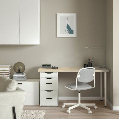 IKEA Письменный стол MITTCIRKEL/ALEX Сосна (ИКЕА МИТЦИРКЕЛЬ/АЛЕКС) 49508686 фото - 4