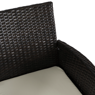 Садовый диван Mebel Elit KENT Коричневый ME.KENT/BR/RAT/OGR/ZES фото - 5