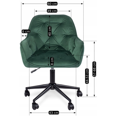 Офісне крісло Mebel Elit MILAN 2 Зелений - 6 Офісне крісло Mebel Elit MILAN 2 Зелений ME.MILAN/Z/V/FO фото - 6