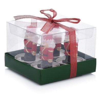 Набор свечей Duka Festlig Tealight | Красный / Черный 2221069 фото - 3