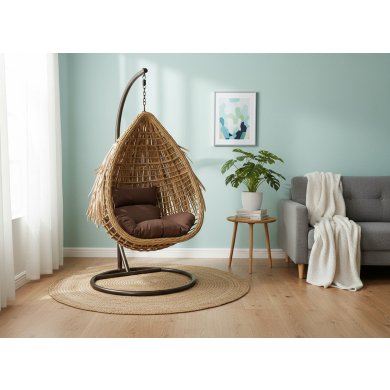 Підвісне крісло-кокон Garden Line AZTEC Коричневий FAT0077 фото - 5