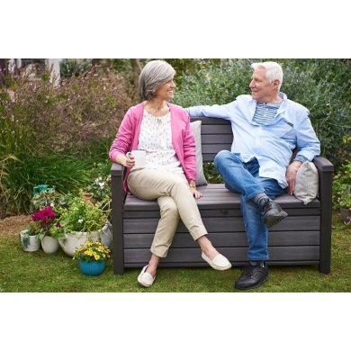 Садовая скамья с ящиком Keter HUDSON STORAGE Антрацит - 7 Садовая скамья с ящиком Keter HUDSON STORAGE Антрацит 235688-1 фото - 7