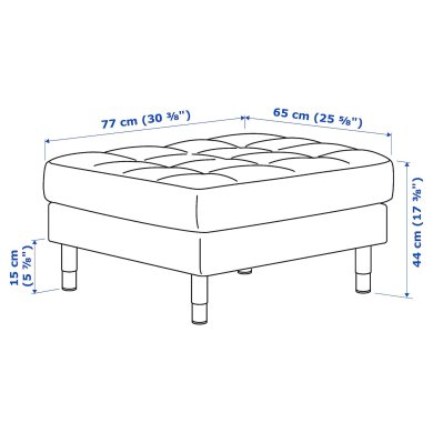 Подставка для ног LANDSKRONA Черный - 5 IKEA Подставка для ног LANDSKRONA Черный (ИКЕА ЛАНДСКРОН) 09031813 фото - 5