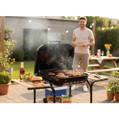 Вугільний гриль Garden Line BBQ0155 Чорний BBQ0155 фото - 3