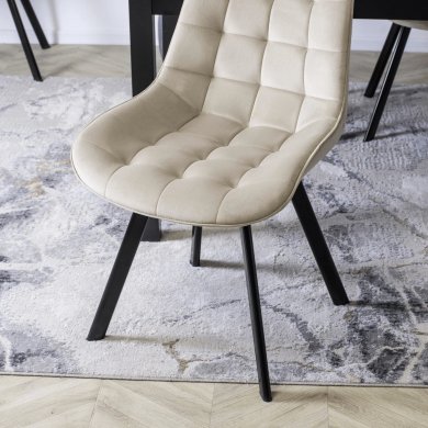 Обеденный стул Mebel Elit RICK Welur Кремовый - 10 Обеденный стул Mebel Elit RICK Welur Кремовый ME.RICK/KR/V/K фото - 10