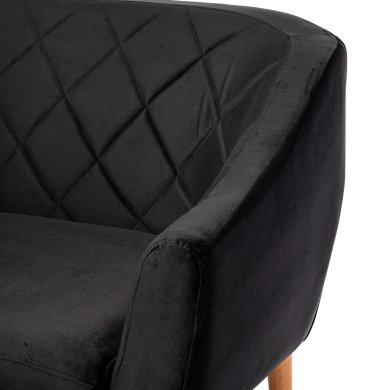 Диван Signal MOLLY Welur 2 Черный - 4 Диван Signal MOLLY Welur 2 Черный MOLLY2V19CZ-buk фото - 4