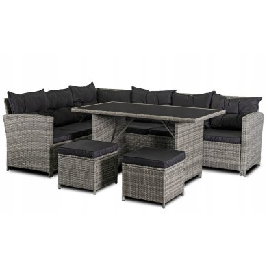 Комплект садовой мебели Mebel Elit DALLAS Серый ME.DALLAS/JP/RT/OGR/ZES фото - 2