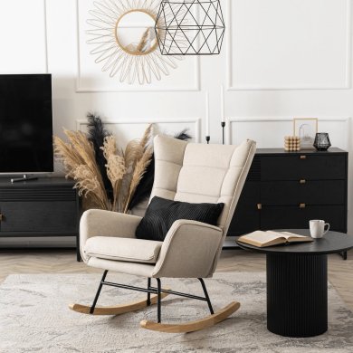 Кресло-качалка мягкое Mebel Elit JACKSON 2 Бежевый - 6 Кресло-качалка мягкое Mebel Elit JACKSON 2 Бежевый ME.JACKSON/BZ/D/T/FW фото - 6