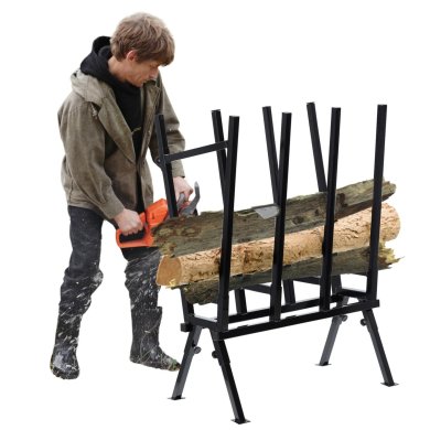 Дровниця (козли для різання) Garden Line 81x37x103 см Чорний REA9907 фото - 3