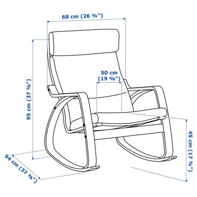 IKEA POANG (ИКЕА ПОАНГ) 09625852 фото - 2