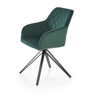 Обідній стілець поворотний Halmar K535 Темно-зелений V-CH-K/535-KR-C.ZIELONY фото - 3