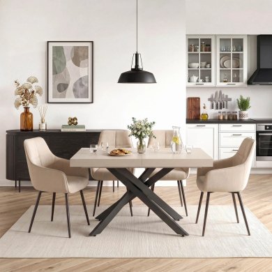 Розкладний обідній стіл Mebel Elit HAMPTON Кашемір ME.HAMPTON/KASZ/CZ/S160-240 фото - 7