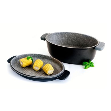 Жаровня с крышкой Duka Gota Cook 5,6 л | Черный 1213895 фото - 2