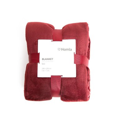 Плед Homla ROTE 150x200 см Бордовый - 5 Плед Homla ROTE 150x200 см Бордовый 210132 фото - 5