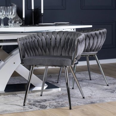 Обідній стілець Mebel Elit SIENA Сірий ME.SIENA/P/CH/V/K фото - 7