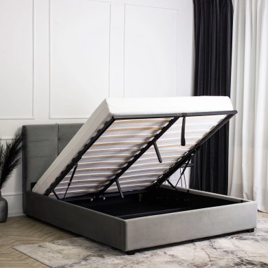 Кровать Mebel Elit TINGA Welur 140x200 см Серый - 17 Кровать Mebel Elit TINGA Welur 140x200 см Серый ME.TINGA/140/JP/V/LOZZPOJ фото - 17