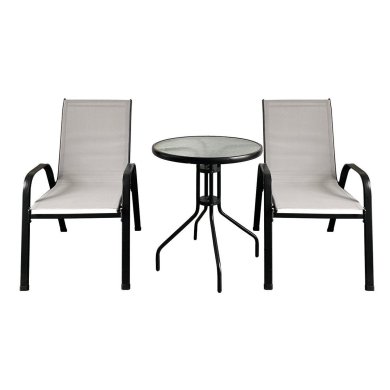 Комплект садовых стульев Garden Line NEO9917 2 шт Серый - 6 Комплект садовых стульев Garden Line NEO9917 2 шт Серый NEO9917 фото - 6