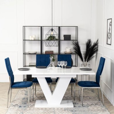Обеденный стул Mebel Elit MOLLY Welur Синий - 10 Обеденный стул Mebel Elit MOLLY Welur Синий ME.MOLLY/GR/CH/V/K фото - 10