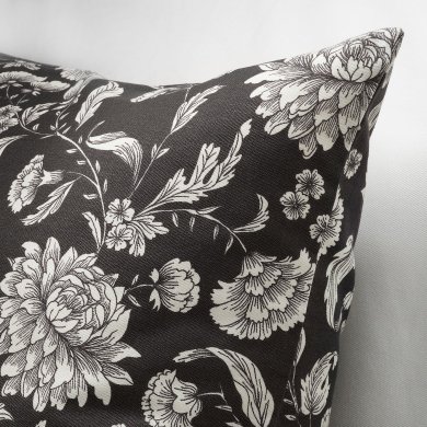 IKEA Декоративная наволочка IDALINNEA 50х50 см Антрацит (ИКЕА ИДАЛИННЕЯ) 20548292 фото - 2