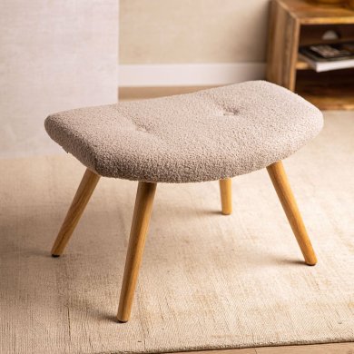 Підставка для ніг Homla MOSS TEDDY BOUCLE Сірий 213791 фото - 5