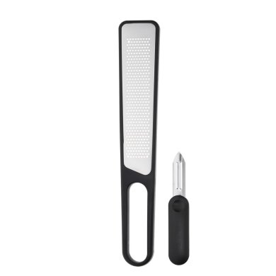 Тертка для овощей и сыра пармезана с овощечисткой 2в1 Duka Skarp | Серый - 4 Тертка для овощей и сыра пармезана с овощечисткой 2в1 Duka Skarp | Серый 1218771 фото - 4