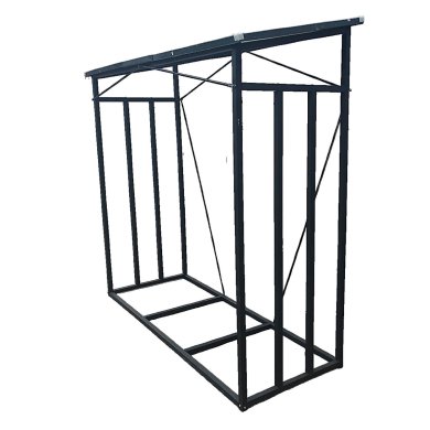 Дровниця Garden Line 185x70x185 см Чорний GWI6332 фото - 2