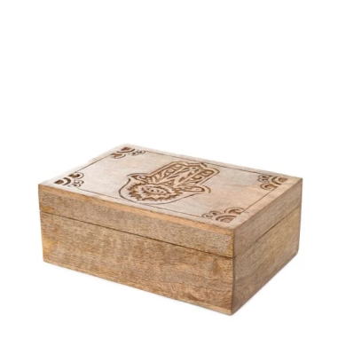 Шкатулка для украшений Homla HAMSA 22x14x8 см | Дерево 218371