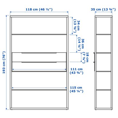 IKEA Стеллаж FJALKINGE (ИКЕА ФЬАЛКИНГЕ) 19931865 фото - 4