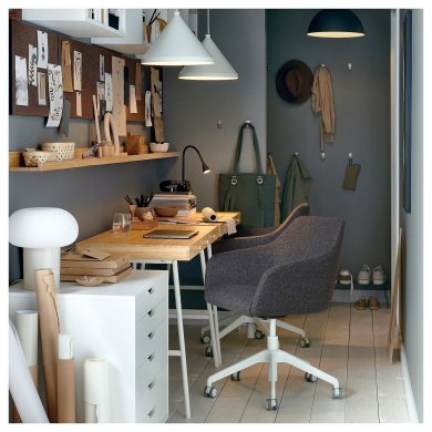 IKEA Офисные кресла TOSSBERG/LANGFJALL Серый (ИКЕА ТОССБЕРГ/ЛАНГФЬЯЛЛ) 39513122 фото - 4