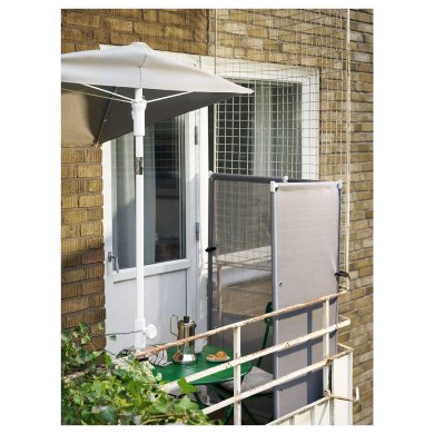 IKEA Садова парасоля LILLEO 150х100 см Сірий (ИКЕА ЛИЛЛЕО) 10504632 фото - 7