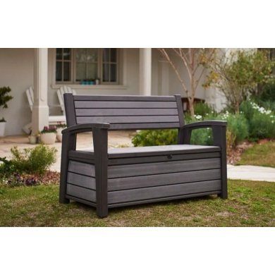 Садовая скамья с ящиком Keter HUDSON STORAGE Антрацит - 6 Садовая скамья с ящиком Keter HUDSON STORAGE Антрацит 235688-1 фото - 6