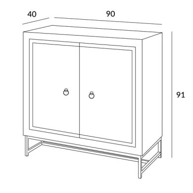 Комод Homla SOMBRE 90x40x91 см | Манго - 6 Комод Homla SOMBRE 90x40x91 см | Манго 201164 фото - 6