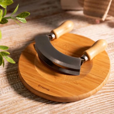 Разделочная доска с ножом Homla BAMBOU 20x1,6 см Дерево 229191 фото - 5
