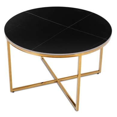 Журнальний стіл Mebel Elit MARINE Marmur Чорний ME.MARINE/CZMAT/ZL/L фото - 2