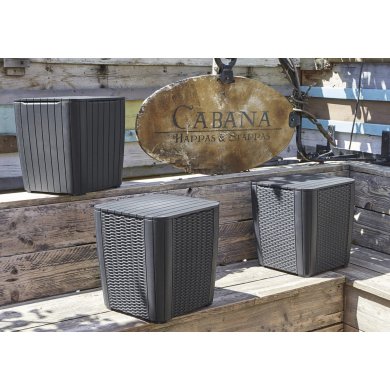 Садовый стол-сундук Keter LUZON 2 Графит - 2 Садовый стол-сундук Keter LUZON 2 Графит 223934 фото - 2