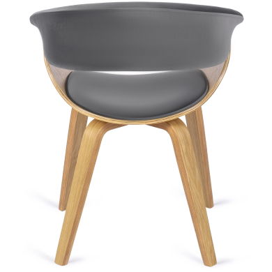 Обідній стілець Mebel Elit GARY Welur Сірий ME.GARY/P/DZ/V/DG/K фото - 4