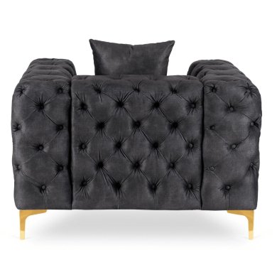 Крісло м'яке Mebel Elit SORRENTO 1S Welur Чорний ME.SORRENTO1S/CZ/V/FW фото - 5