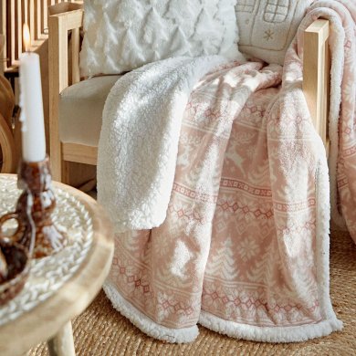 Плед Homla BARGO 150x200 см Рожевий 223161 фото - 7