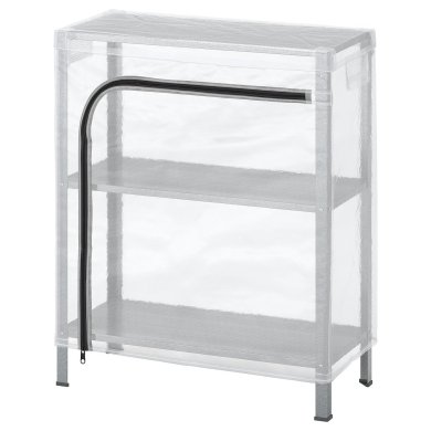 IKEA Стеллаж с чехлом HYLLIS Серебристый (ИКЕА ХИЛЛИС) 69285939