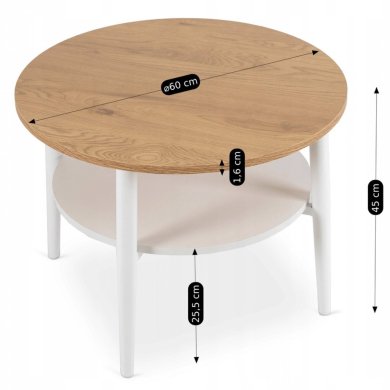 Журнальный стол Mebel Elit PAULO Дуб золотой ME.PAULO/D/B/L фото - 5