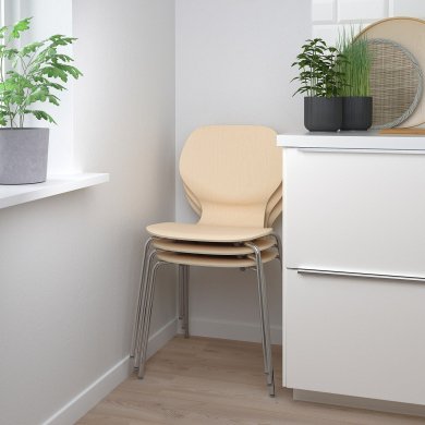 IKEA Обідній стілець SIGTRYGG Дерево (ИКЕА СИГТРЮГГ) 49481521 фото - 8