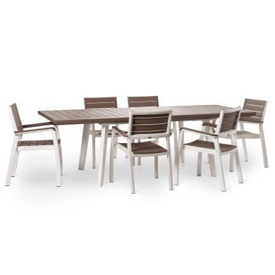 Раскладной садовый стол Keter HARMONY EXTENDABLE Капучино 230758-1 фото - 3