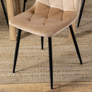 Обеденный стул Mebel Elit ROBIN Welur Бежевый ME.ROBIN/BZ/V/K фото - 9