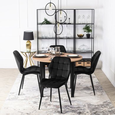 Обідній стілець Mebel Elit LUCKY Welur Чорний - 5 Обідній стілець Mebel Elit LUCKY Welur Чорний ME.LUCKY/CZ/V/K фото - 5