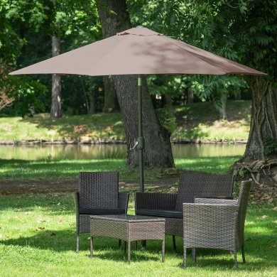 Садовый зонт Meven EVELO 210 см Мокко MV-UM016MOC-EVELO фото - 3