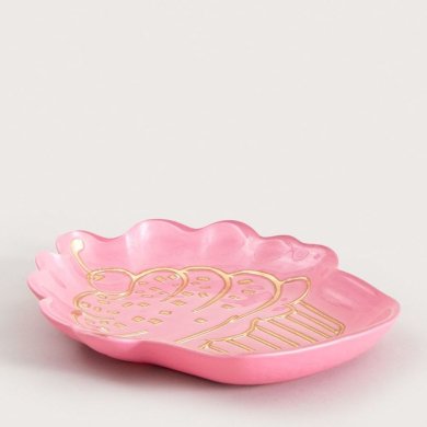 Десертная тарелка Homla FAROS 16x14,7 см Розовый 242843 фото - 3