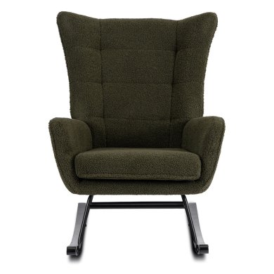 Кресло-качалка мягкое Mebel Elit JACKSON Boucle Зеленый ME.JACKSON/Z/CZ/TB/FW фото - 2