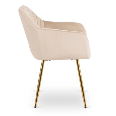 Обеденный стул Mebel Elit SHANE Welur Кремовый - 3 Обеденный стул Mebel Elit SHANE Welur Кремовый ME.SHANE/KR/ZL/V/K фото - 3