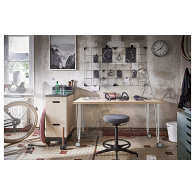 IKEA Письмовий стіл LAGKAPTEN/KRILLE Дуб (ИКЕА ЛАГКАПТЕН/КРИЛЬ) 29417263 фото - 10